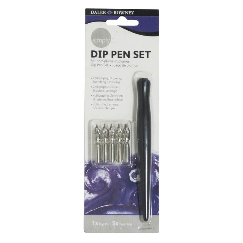 Daler Rowney dip pen set caligrafia Daler Rowney dip pen set caligrafia