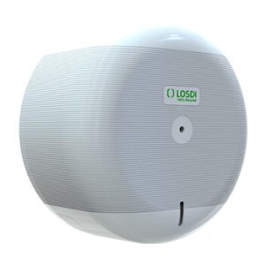 Dispensador de Papel Higienico Ext Central 110mm Branco