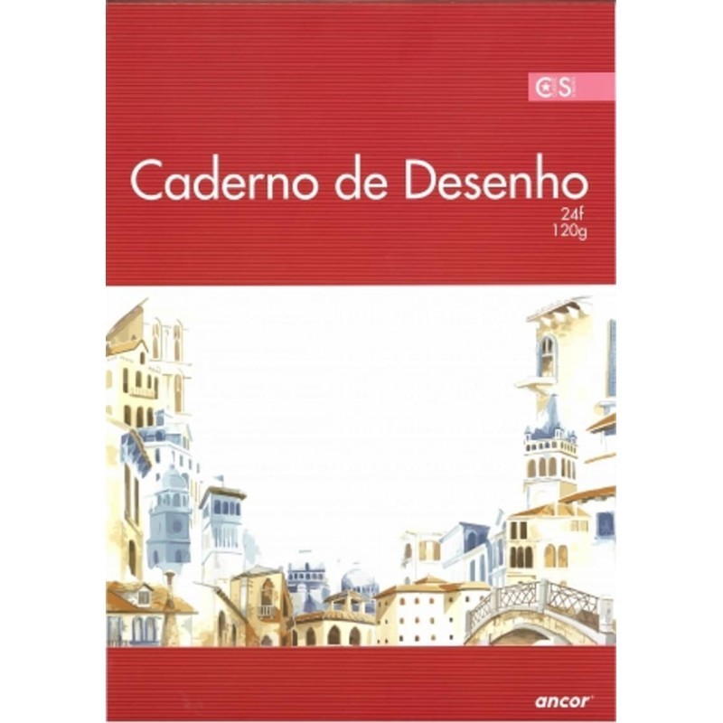 Bloco de desenho A3 Estudos 24 folhas 120 gramas ANCOR Bloco de desenho A3 Estudos 24 folhas 120 gramas ANCOR
