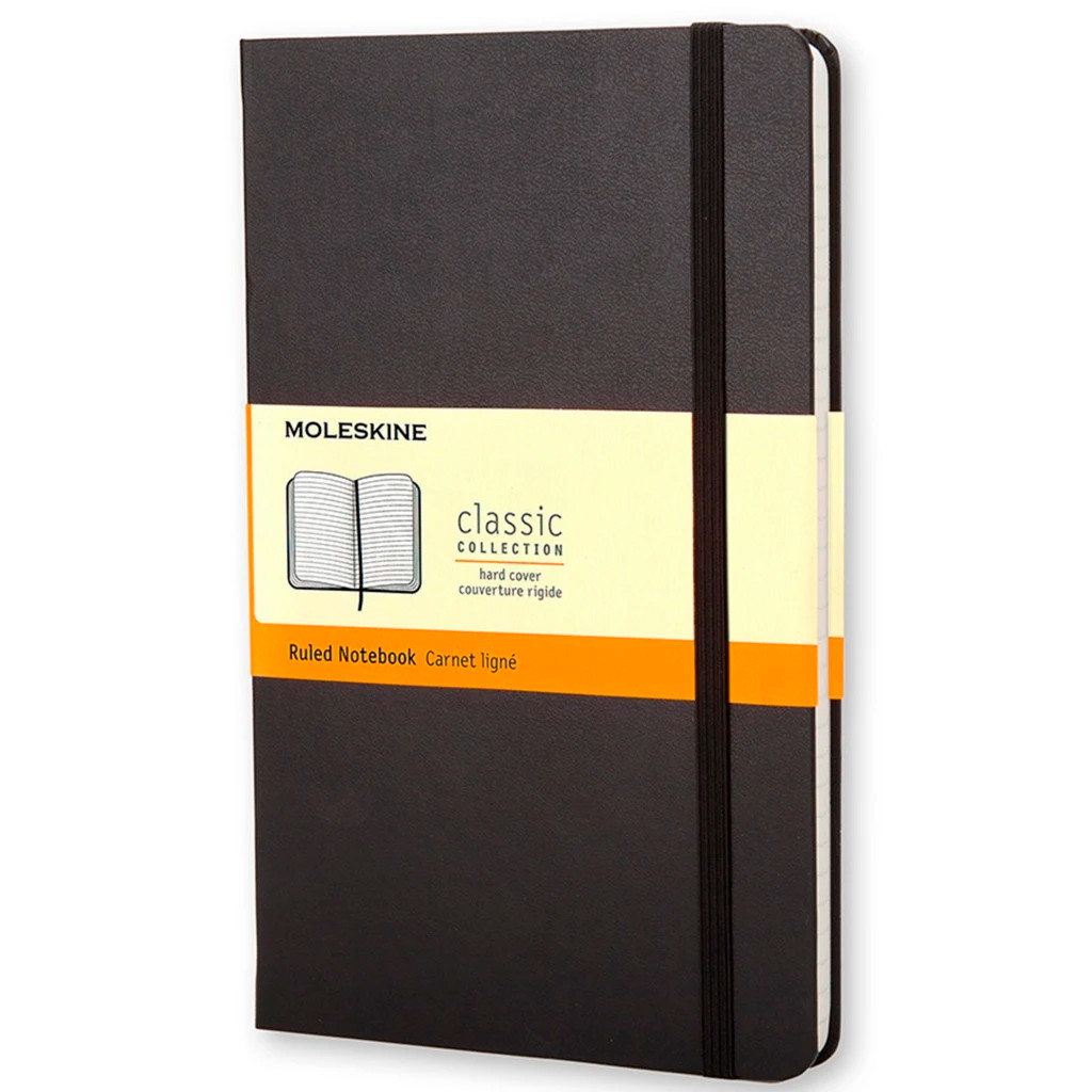 Moleskine large Ruled Hardcover preto Moleskine large Ruled Hardcover preto
