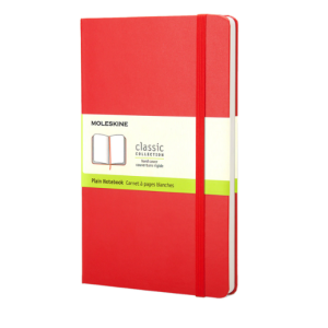 Caderno Clássico Large Liso capa Dura Moleskine vermelho