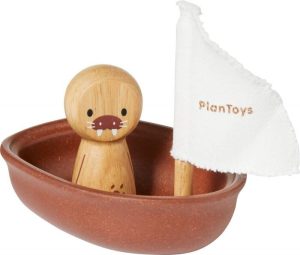 Plan Toys Sailing Boat Morsa Pastel Collection