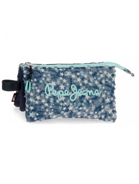 Estojo c/ três compartimentos Pepe Jeans Denim Star Estojo c/ três compartimentos Pepe Jeans Denim Star