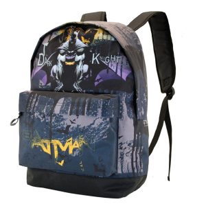 Mochila Batman cinza HS Fan Batman Dark Night