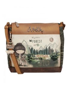 Bolsa de ombro com compartimento triplo The Forest