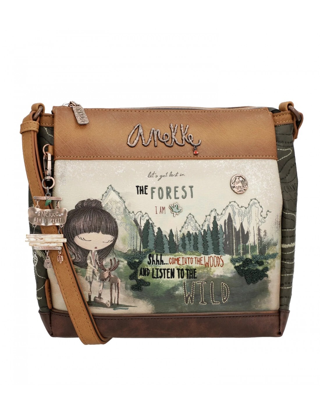Bolsa de ombro com compartimento triplo The Forest Bolsa de ombro com compartimento triplo The Forest