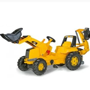 Retroescavadora a pedais Caterpillar Rolly Toys Junior