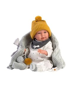 Mimo chorão Pijama Cinza e Manta 42cm