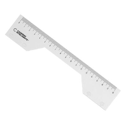 Régua para Caderno Inteligente 18cm Régua para Caderno Inteligente 18cm