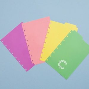 Divisórias para Caderno Inteligente A5 Pastel