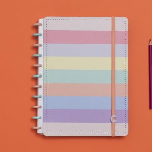 Caderno Inteligente Grande Arco-íris Pastel
