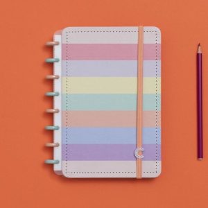 Caderno Inteligente A5 Arco-Íris Pastel