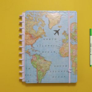Caderno Inteligente Grande Mapa Mundo