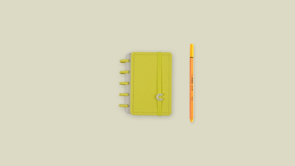 Caderno Inteligente Tipo A6 All Yellow Caderno Inteligente Tipo A6 All Yellow