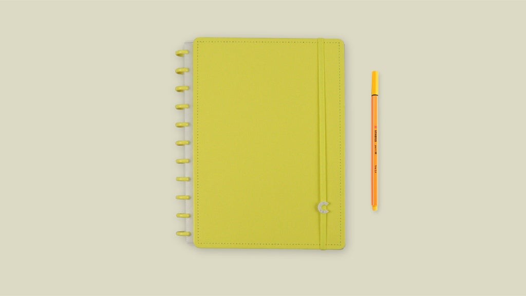 Caderno Inteligente Grande All Yellow Caderno Inteligente Grande All Yellow