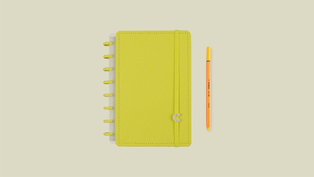 Caderno Inteligente A5 All Yellow Caderno Inteligente A5 All Yellow