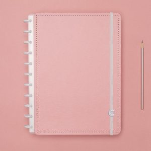 Caderno Inteligente Grande Rosa Pastel