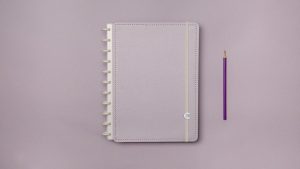 Caderno Inteligente Grande Lilás Pastel