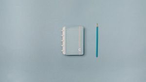 Caderno Inteligente Tipo A6 Azul Pastel