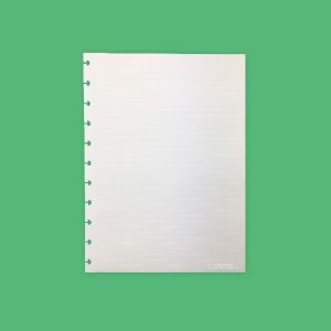 Recarga de Folhas Pautadas para Caderno Inteligente Grande Brancas - 30 Folhas