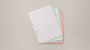 Separadores de Folhas Coloridas para Caderno Inteligente Grande - 50 Folhas
