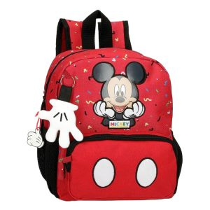 Mochila Pré-Escolar Adaptável 28cm Mickey
