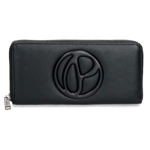 Carteira Pepe Jeans Mara com zíper preto