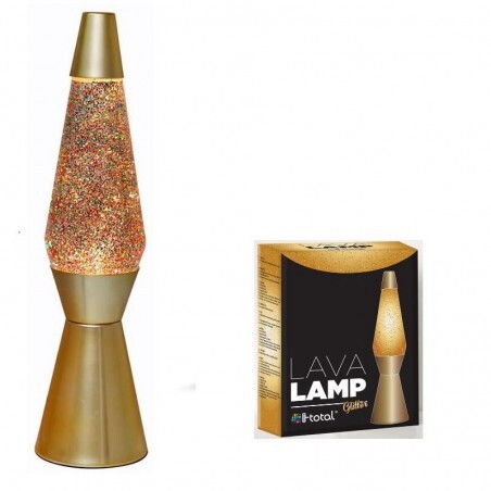 Lâmpada de Lava c/ glitter Ouro Lâmpada de Lava c/ glitter Ouro