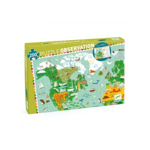 Puzzle Djeco 200 peças- Descobrir os Monumentos do Mundo