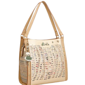 Bolsa tiracolo dourada Nature Pachamama
