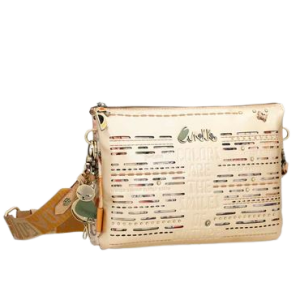 Bolsa transversal dourada 2 compartimentos Nature Pachamama