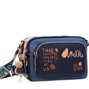 Bolsa tiracolo azul marinho Nature Pachamama