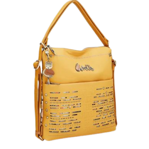 Bolsa ocre conversível em mochila Nature Pachamama