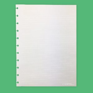 Recarga de Folhas Pautadas para Caderno Inteligente A5 Brancas