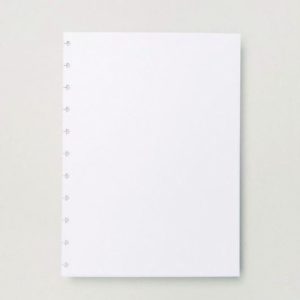 Recarga de Folhas Lisas para Caderno Inteligente Grande - 50 folhas