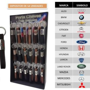 Porta chaves em pele marcas
