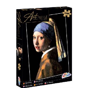 Puzzle 1000 peças Art Girl Wihtg a Pearl