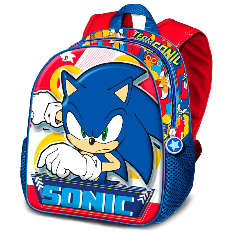 Mochila Escolar Game Sonic The Hedgehog 39cm Mochila Escolar Game Sonic The Hedgehog 39cm